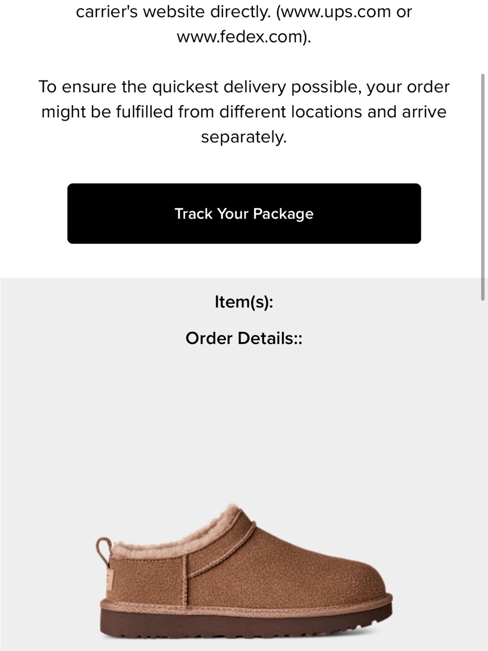 UGG Women's Suede Slip-On Slippers in Rocky Oak Wore once - Picture 9 of 9